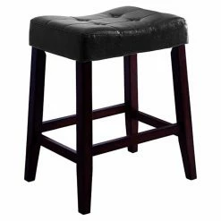 Outlet 🧨 Counter Height Stools Crown Mark Kent 24 In. Backless Counter Stool - Set Of 2 🌟