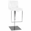 Best deal ❤️ Counter Height Stools Chintaly Adjustable Torino Swivel Bar Stool - White 💯