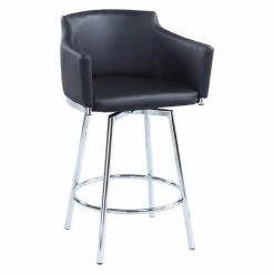 Outlet 👏 Counter Height Stools Chintaly Dusty Club Counter Stool With Memory Swivel ⭐