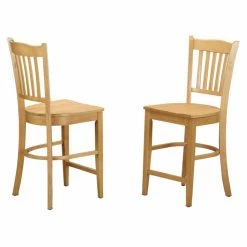 Cheapest ✨ Counter Height Stools East West Furniture Groton Counter Height Dining Chair With Wooden Seat - Set Of 2 🔔