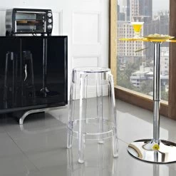 Best Sale 👏 Counter Height Stools Modway Casper Acrylic Counter Stool - Clear 😉