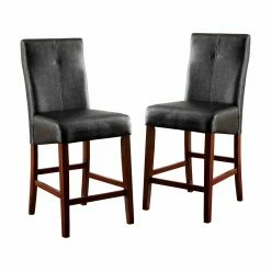 Wholesale 🤩 Counter Height Stools Furniture Of America Marcson Counter Height Fully Upholstered Dining Chair - Set Of 2 ⭐