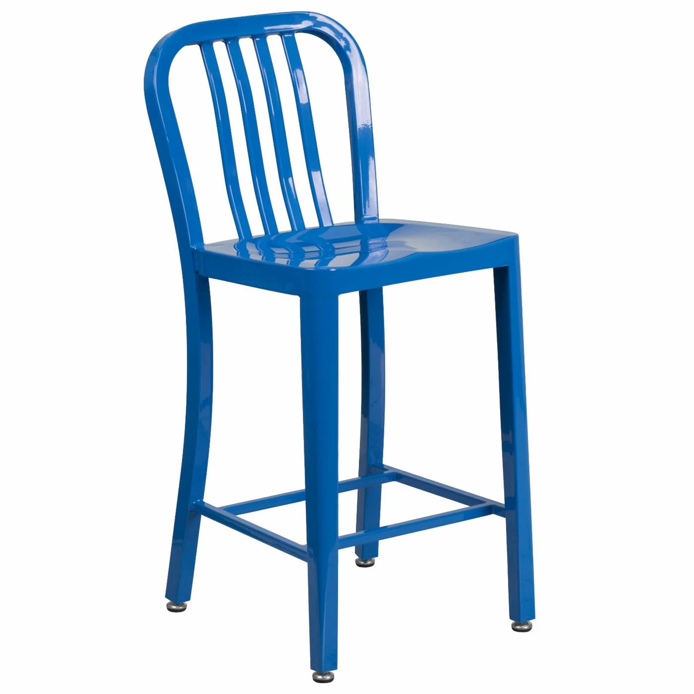 Best deal π Counter Height Stools Flash Furniture 24 In. Metal Indoor-Outdoor Counter Height Stool With Slat Back π