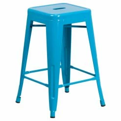 Discount 😉 Counter Height Stools Flash Furniture 24 In. Square Backless Indoor-Outdoor Counter Height Stool 🤩
