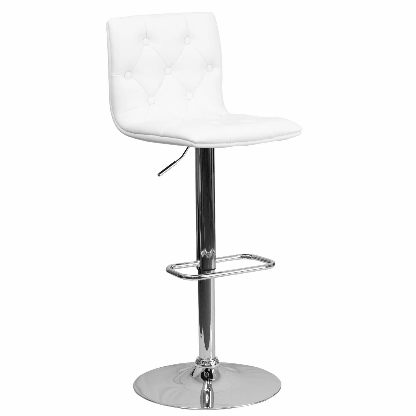 Wholesale β Counter Height Stools Flash Furniture Contemporary Button Tufted Adjustable Bar Stool With Chrome Base π