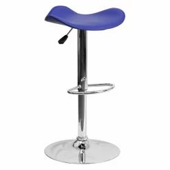 Outlet 👍 Counter Height Stools Flash Furniture Contemporary Backless Adjustable Vinyl Seat Bar Stool With Chrome Base 👍