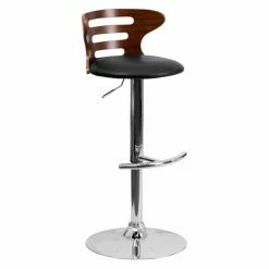 Best reviews of 💯 Counter Height Stools Flash Furniture Bentwood Cutout Slat Back Adjustable Vinyl Seat Bar Stool 🔥