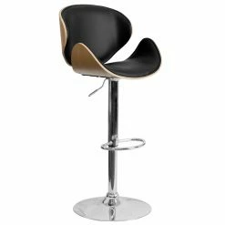 Best reviews of ✔️ Counter Height Stools Flash Furniture Bentwood Curved Adjustable Vinyl Seat Bar Stool 💯