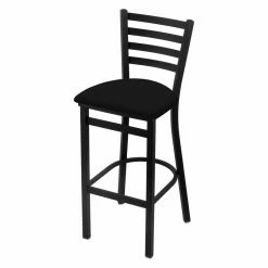 Deals 🧨 Counter Height Stools Holland Bar Stool Co Jackie 25 In. Metal Counter Stool With Faux Leather Seat - Black Wrinkle 🛒