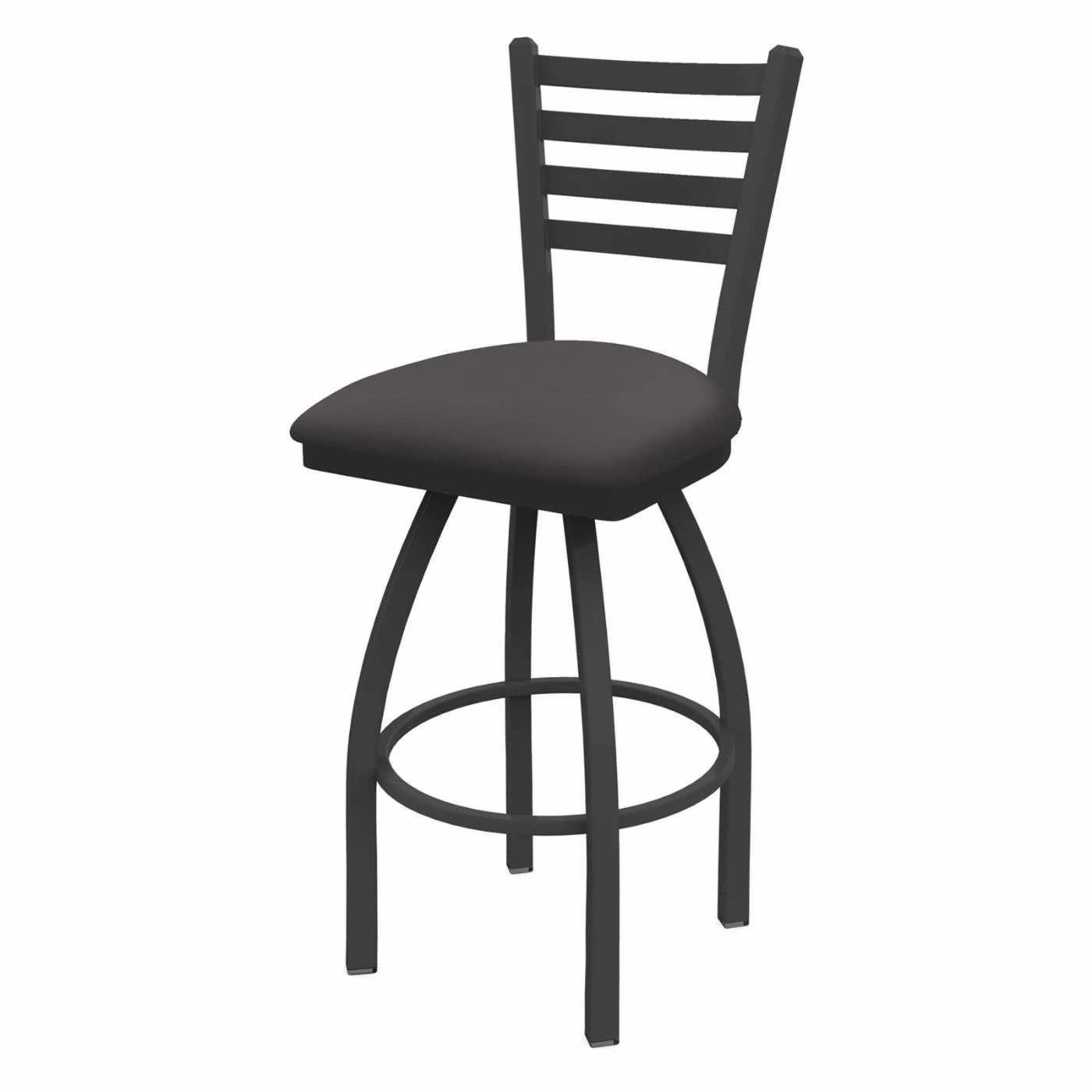 Promo 𧨠Counter Height Stools Holland Bar Stool Co Jackie 25 In. Ladder Back Swivel Counter Stool With Faux Leather Seat β¨