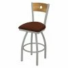 Wholesale 😍 Counter Height Stools Holland Bar Stool Co Voltaire 25 In. Metal Swivel Counter Stool With Faux Leather Seat 👍