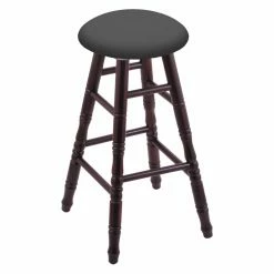 Promo ✨ Counter Height Stools Holland Bar Stool Co Maple Stool With Turned Legs And Faux Leather Seat ✔️