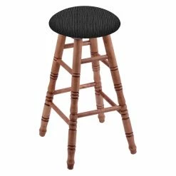 Cheapest 😍 Counter Height Stools Holland Bar Stool Co Maple Stool With Turned Legs And Fabric Seat 👏
