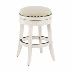 Wholesale 😍 Counter Height Stools Hillsdale Furniture Tillman Backless Swivel Counter Stool - White 😉