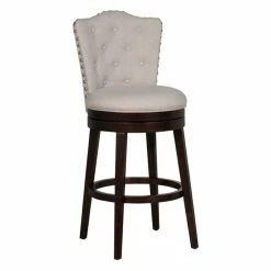 Buy ✔️ Counter Height Stools Hillsdale Furniture Edenwood Cream Fabric Swivel 26 In. Counter Height Stool 👍