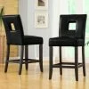 Best Pirce 🥰 Counter Height Stools Chelsea Lane Archstone Counter Stool Keyhole - Black - Set Of 2 🔥