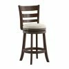 Best Sale 🔥 Counter Height Stools Weston Home Edmond Collection 24H In. Swivel Counter Height Stool - Ladder Back Design 🎉