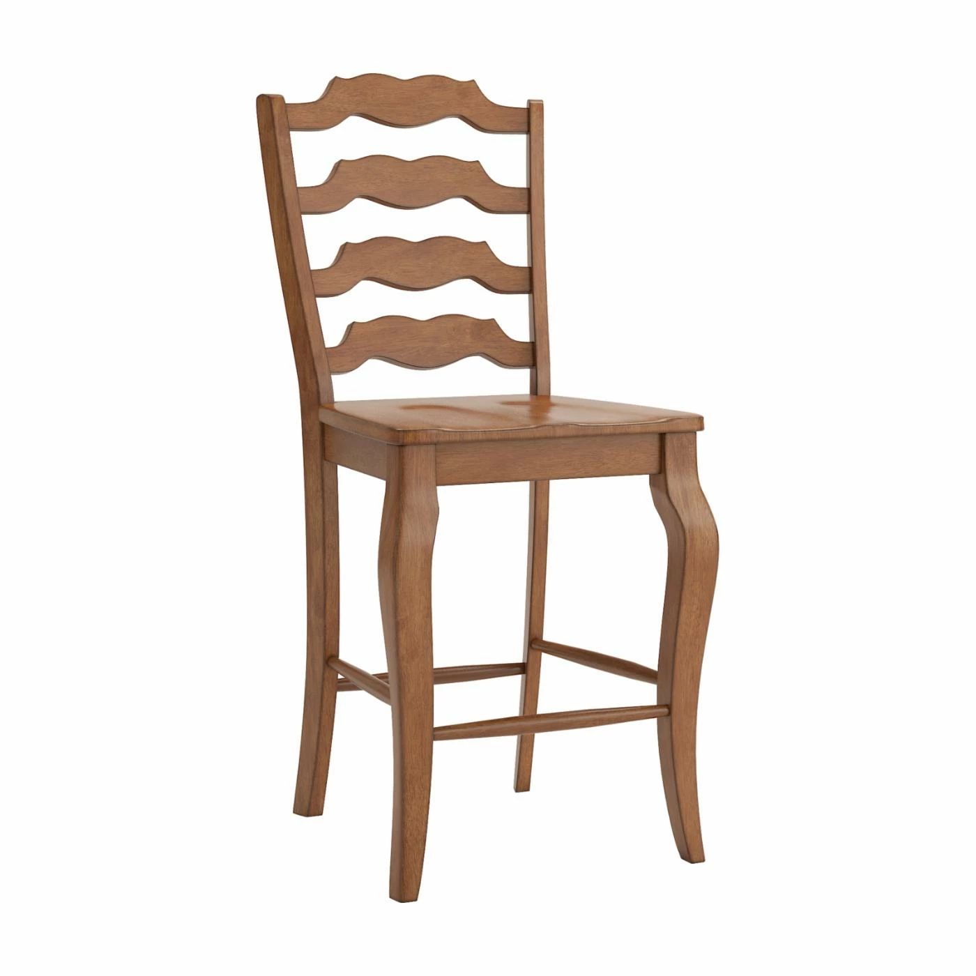 New π Counter Height Stools HumbleNest Homestead Vintage French Ladder Back 24 In. Counter Stool - Set Of 2 π―