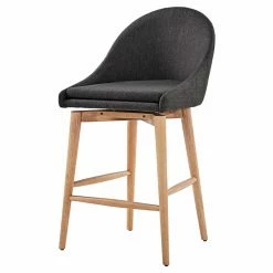 Best Sale ❤️ Counter Height Stools HN Home Nelson Mid-Century Modern 25.25 In. Swivel Counter Stool - Set Of 2 🧨