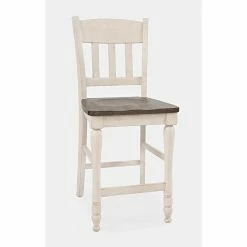 Buy 🧨 Counter Height Stools Jofran Madison County 24 In. Reclaimed Pine Slat Back Counter Height Barstool - Set Of 2 😉