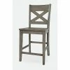 Brand new 🔔 Counter Height Stools Jofran Outer Banks 24 In. X-Back Reclaimed Pine Counter Stool - Set Of 2 🎁