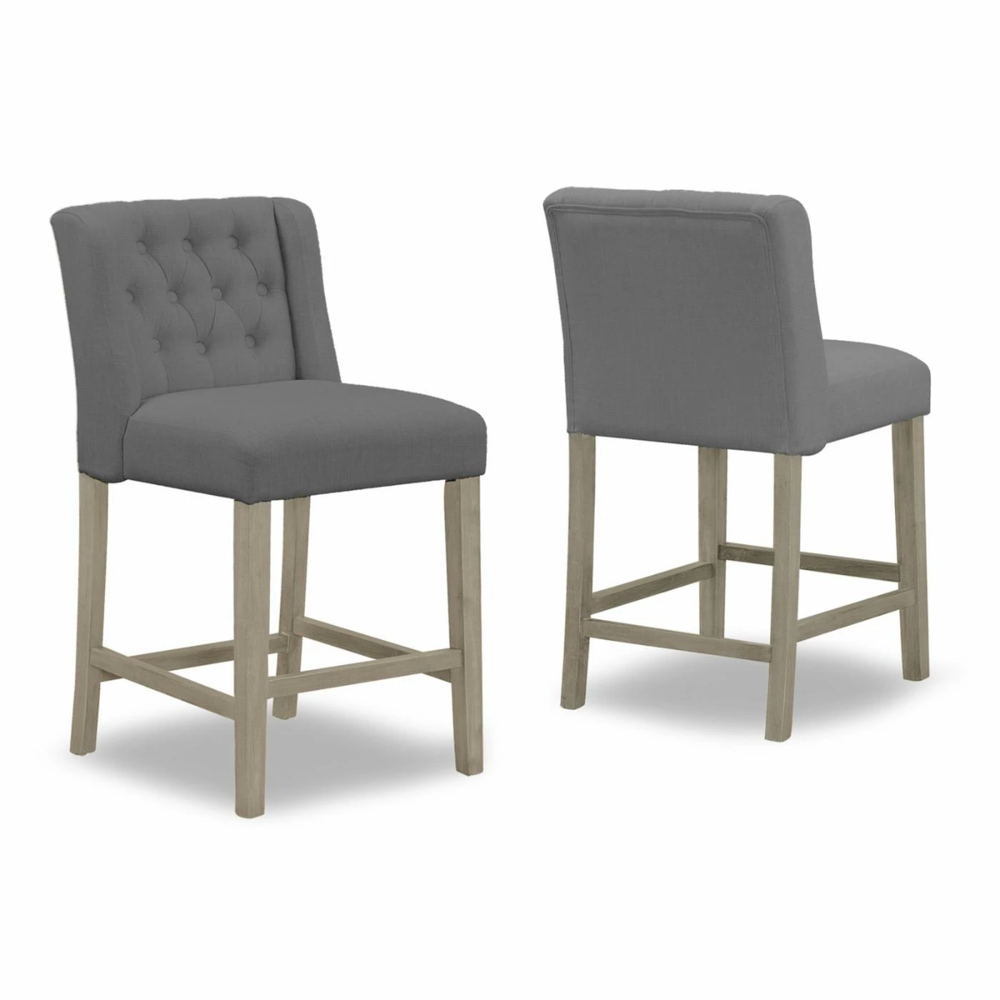 Best reviews of π Counter Height Stools Glamour Home Aled 25 In. Upholstered Tufted Counter Stool - Set Of 2 π