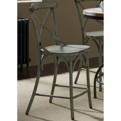 Cheap ⌛ Counter Height Stools Liberty Furniture Industries Vintage Dining Series X Back Counter Height Stool - Set Of 2 👍