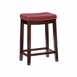 Brand new 🎁 Counter Height Stools Linon Claridge Patches Backless 26 In. Counter Height Stool 🤩