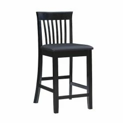 Outlet 💯 Counter Height Stools Linon Torino 24 In. Counter Stool - Black 😀