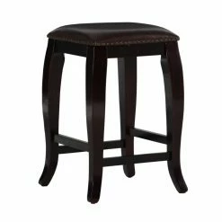 Coupon 🛒 Counter Height Stools Linon San Francisco 24 In. Square Top Counter Stool - Wenge 😍