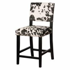 Flash Sale 🧨 Counter Height Stools Linon Clayton Cow Print Counter Stool 🧨