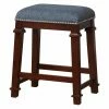 Hot Sale 🥰 Counter Height Stools Linon Kyley Tweed Backless Counter Stool 👏