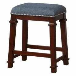 Hot Sale 🥰 Counter Height Stools Linon Kyley Tweed Backless Counter Stool 👏