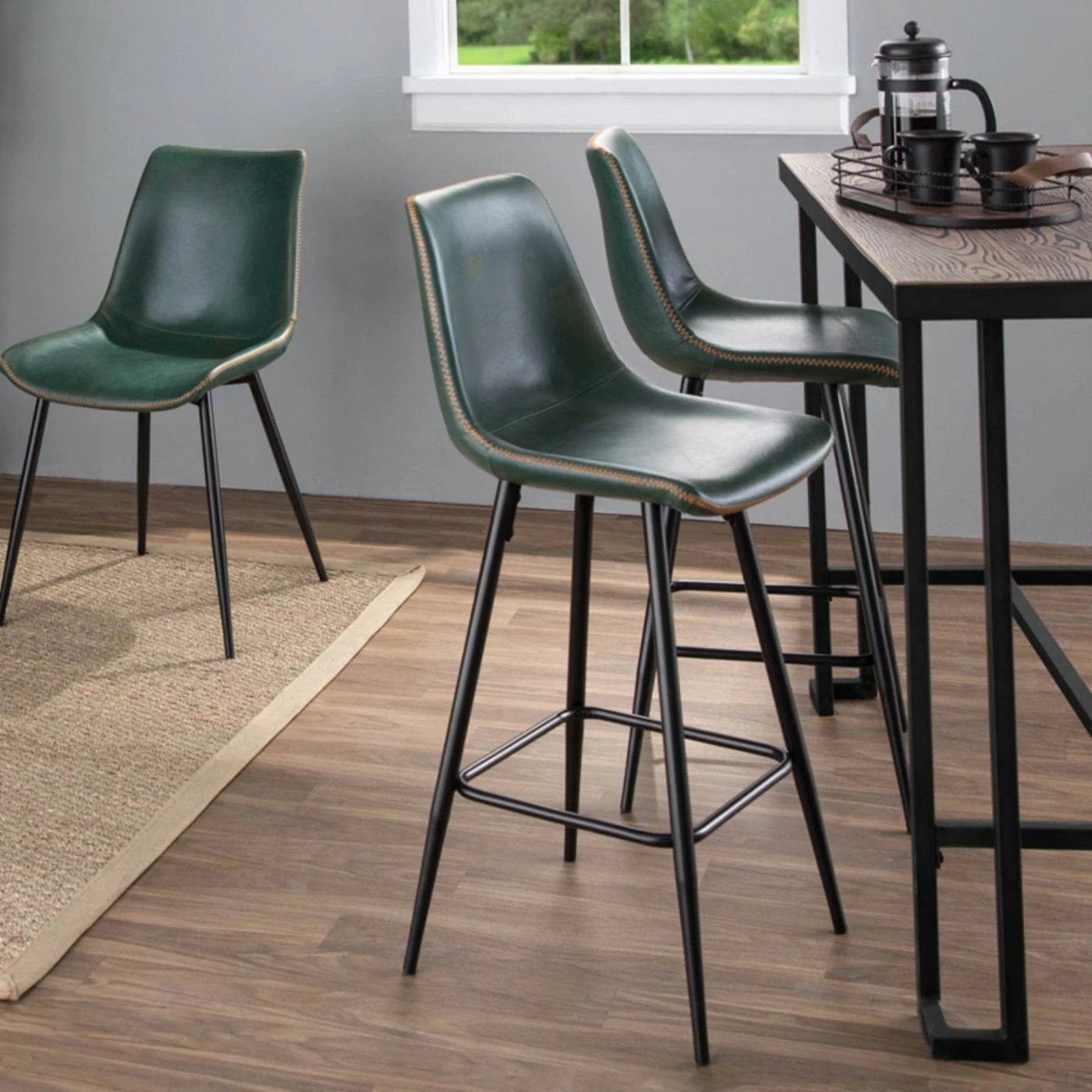 Buy π Counter Height Stools LumiSource Durango 25 In. Faux Leather Counter Stool - Set Of 2 π§¨