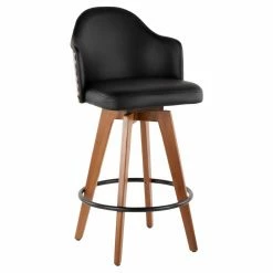 Best Sale ⌛ Counter Height Stools LumiSource Ahoy 26 In. Upholstered Counter Stool With Nailhead Trim ✨