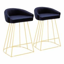 Promo ⭐ Counter Height Stools LumiSource Canary 26 In. Low Back Counter Stool - Set Of 2 🌟