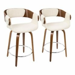 Coupon π€© Counter Height Stools LumiSource Elisa 24 In. Solid Back Counter Stool - Set Of 2 β€οΈ