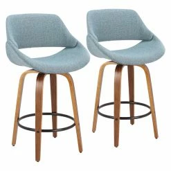 Flash Sale 🛒 Counter Height Stools LumiSource Fabrico 26 In. Solid Back Counter Stool - Set Of 2 🎁