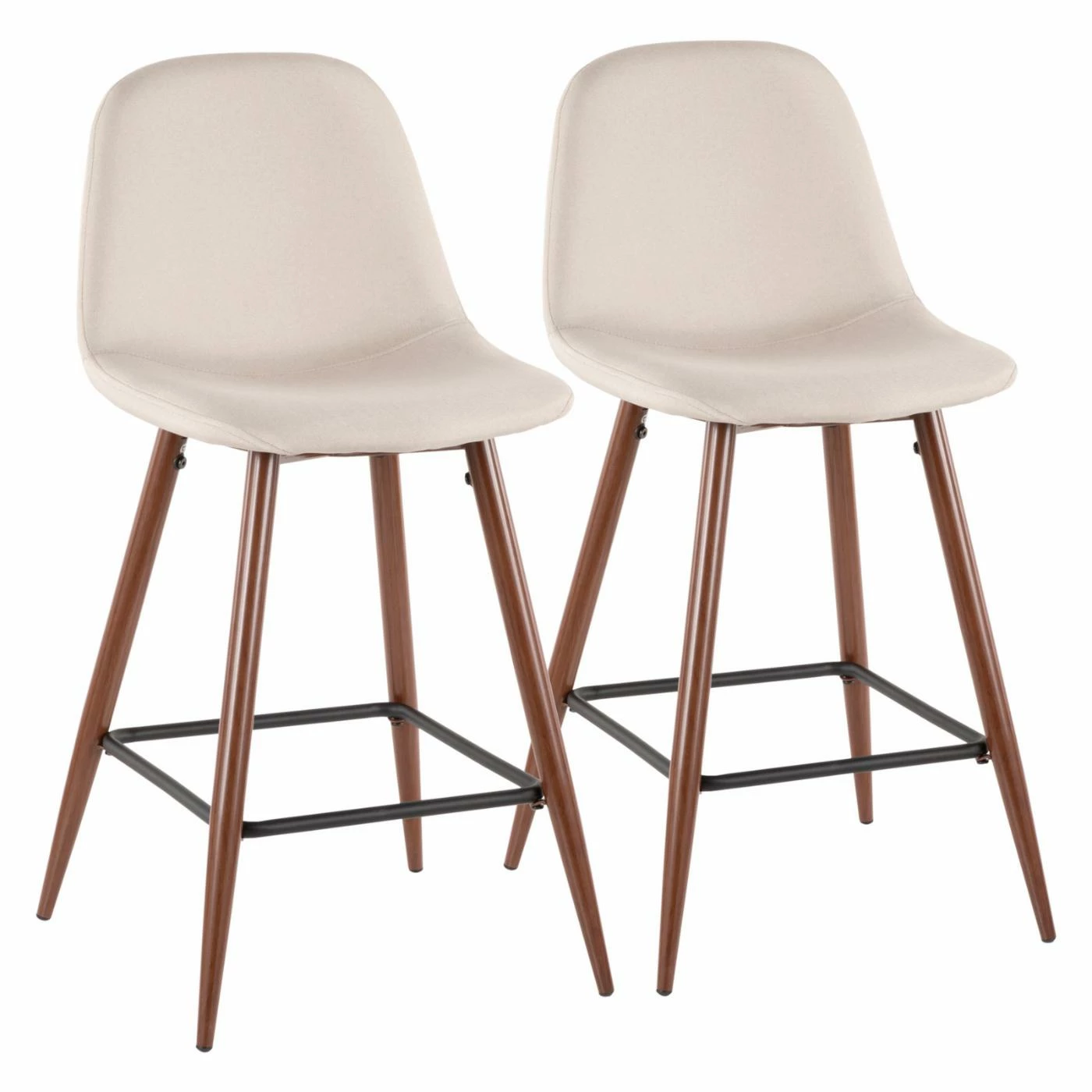 Promo β€οΈ Counter Height Stools LumiSource Pebble 24 In. Solid Back Counter Stool - Set Of 2 β