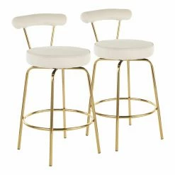 Budget β€οΈ Counter Height Stools LumiSource Rhonda 26 In. Counter Stool - Set Of 2 β