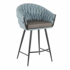 Promo 🧨 Counter Height Stools LumiSource Braided Matisse 26 In. Counter Stool 💯