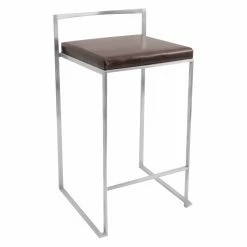 Budget 😉 Counter Height Stools LumiSource Fuji Stacker Counter Stools - Set Of 2 👏