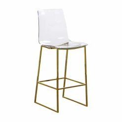 Cheapest 🥰 Counter Height Stools Meridian Furniture Inc Lumen 27 In. Solid Back Counter Stool 🤩