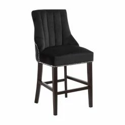 Discount 👏 Counter Height Stools Meridian Furniture Inc Oxford 24 In. Upholstered Counter Stool With Nailhead Trim - Set Of 2 ⭐