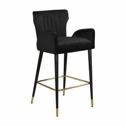 Cheap 🥰 Counter Height Stools Meridian Furniture Inc Luxe 28 In. Upholstered Counter Stool - Set Of 2 👍