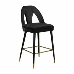 Wholesale ✔️ Counter Height Stools Meridian Furniture Inc Akoya 28 In. Upholstered Counter Stool With Nailhead Trim - Set Of 2 🥰