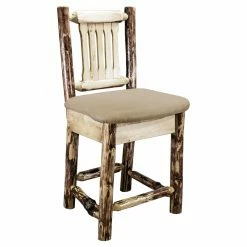 Flash Sale ⭐ Counter Height Stools Montana Woodworks Glacier Country 24 In. Upholstered Counter Stool 😉