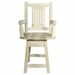 Outlet ✔️ Counter Height Stools Montana Woodworks Homestead 24 In. Swivel Captains Counter Stool 🌟