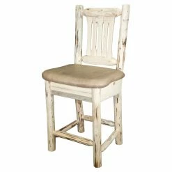 Wholesale ⭐ Counter Height Stools Montana Woodworks Montana 24 In. Upholstered Counter Stool 🔥