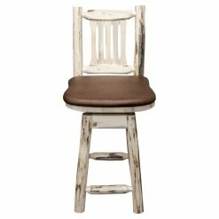 Flash Sale 💯 Counter Height Stools Montana Woodworks Montana 24 In. Upholstered Swivel Counter Stool 🎉
